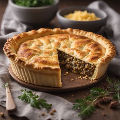 Macedonian Mince and Cheese Pie