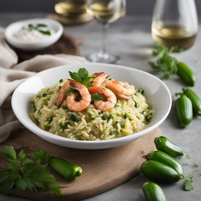 Macedonian-style Shrimp and Zucchini Risotto