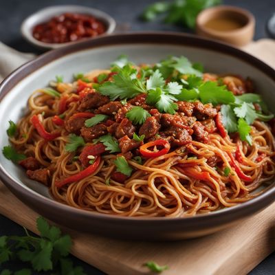 Madrid-style Spicy Noodle Stir-Fry