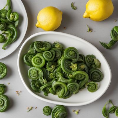 Maine Fiddleheads with Lemon Butter Sauce