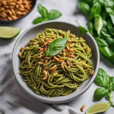 Malaysian Indian Style Pesto Trofie