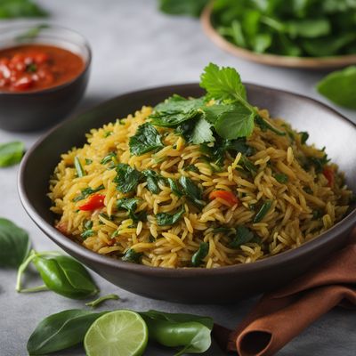 Malvani-style Spiced Rice with Greens