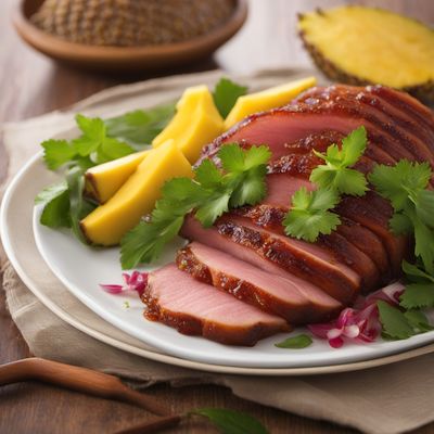 Melanesian-style Glazed Ham