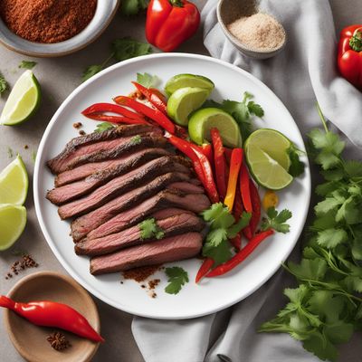 Mexican Alambre with Grilled Steak and Vegetables