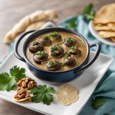 Mexican-style Escargots with Walnut Sauce