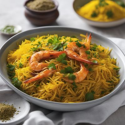 Meygoo Polo with Saffron and Herbs