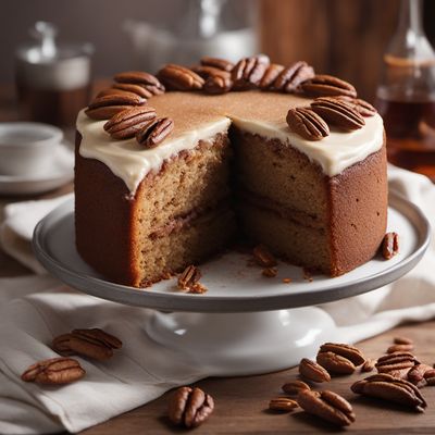 Midwestern Maple Pecan Cake