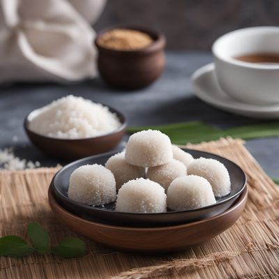 Mochi with Coconut Milk - Makassar Style