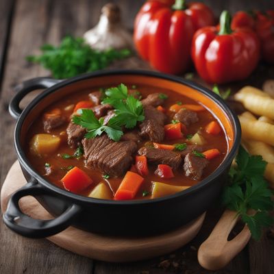 Moldovan Beef Stew with Vegetables