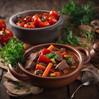 Moldovan Beef Stew with Vegetables
