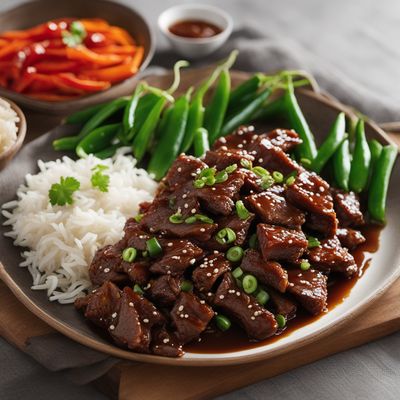 Mongolian Beef Tsuivan