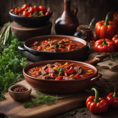 Montenegrin Bobići with Beef and Vegetables