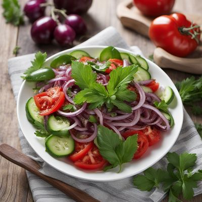 Montenegrin-style Salted Anchovy Salad