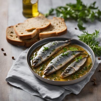 Mordovian-style Marinated Sardines with Oregano and Bread