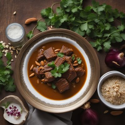 Moroccan Honey and Almond Lamb Stew