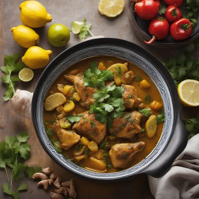 Moroccan Lemon Chicken Tajine