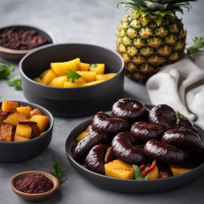 Mozambican-style Morcela com Ananás (Blood Sausage with Pineapple)