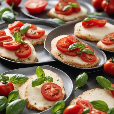 Mozzarella Milanese with Tomato Basil Salad