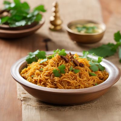 Mughlai Chicken Pulao with Spiced Rice Noodles