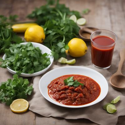 Muqmad with Spiced Tomato Sauce