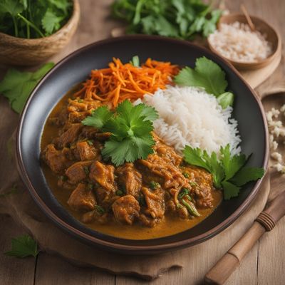 Nasi Dagang with Spicy Tuna Curry