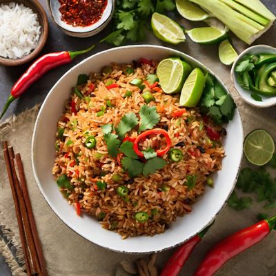 Nasi Goreng Adapted to Latin American Cuisine