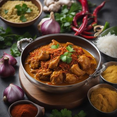 Nasi Kandar with Spicy Coconut Curry