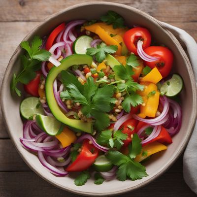 Nauruan-Style Coconut and Vegetable Salad