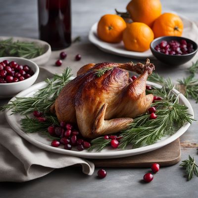 New England-style Roasted Partridge with Cranberry Sauce