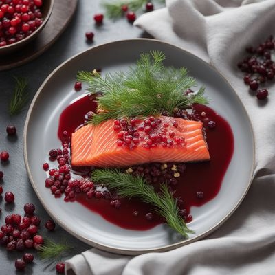 Nordic-inspired Salmon Tataki with Dill and Lingonberry Sauce