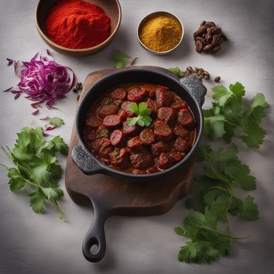 North Indian Spiced Blood Sausage Curry