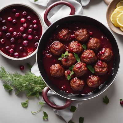 Norwegian Meatballs with Lingonberry Sauce