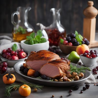 Norwegian Roast Pork with Fruit