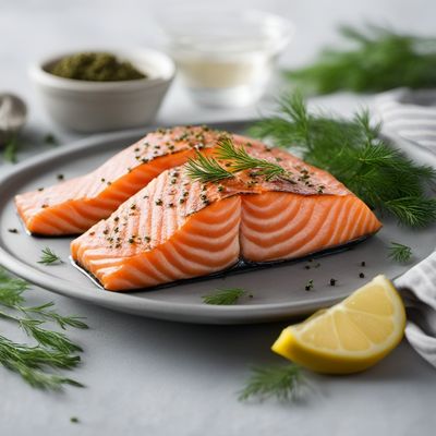 Norwegian Smoked Salmon with Dill Cream Sauce