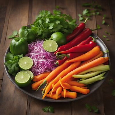 Oaxacan-Inspired Fresh Vegetable Platter