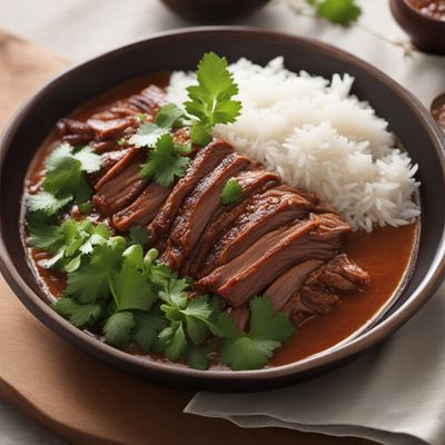 Oaxacan-style Braised Pork with Rice (Khao Kha Mu)