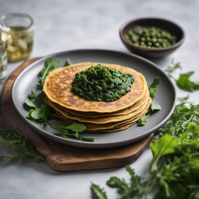 Occitan-style Chickpea Pancakes with Greens