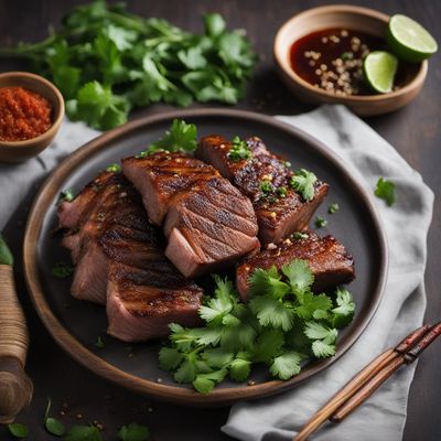 Oceanic Grilled Lamb with Tropical Marinade