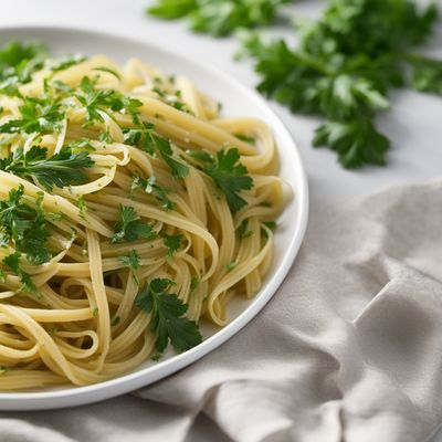 Olive Oil and Parsley Pasta