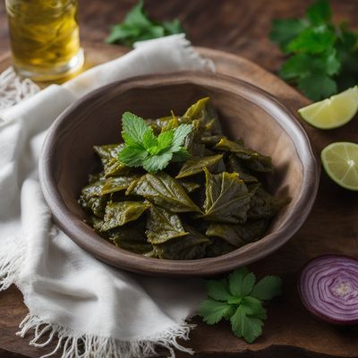 Omani-style Stuffed Grape Leaves