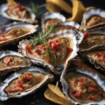 Oysters en Brochette with Creole Twist