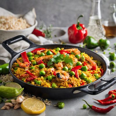 Caribbean Style Seafood Paella