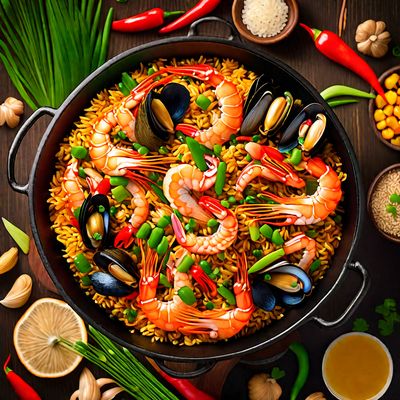 Chinese-style Seafood Paella