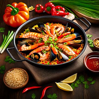 Chinese-style Seafood Paella