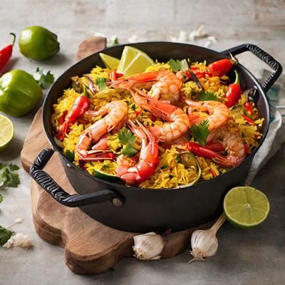 Thai-Inspired Seafood Paella