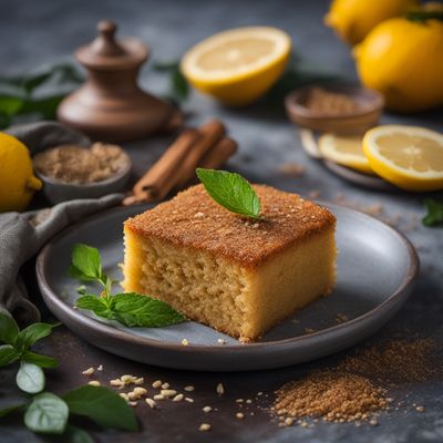 Palestinian Spiced Semolina Cake