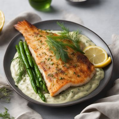 Pan-Fried Fish with Dill Sauce