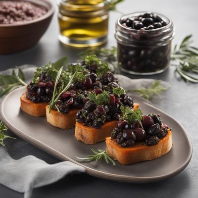 Papua New Guinean-inspired Tapenade Canapés