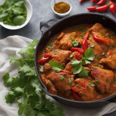 Parsi-style Chicken Basquaise