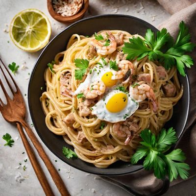 Caribbean Pasta Carbonara